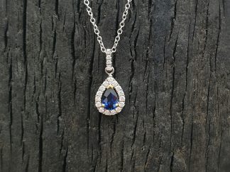 Sapphire and Diamond Pendant