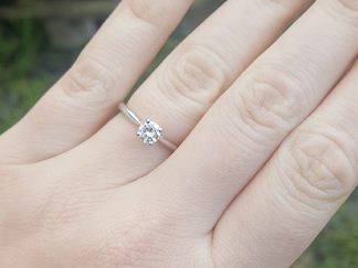 Platinum Solitaire 0.43ct