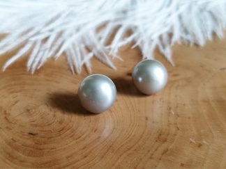 Grey Pearl Studs
