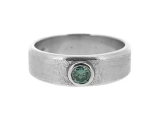 PLATINUM BLUE DIAMOND SET BAND