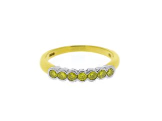 18ct Yellow diamond half eternity 0.30ct 