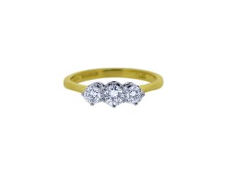 18ct Yellow Gold Three Stone 