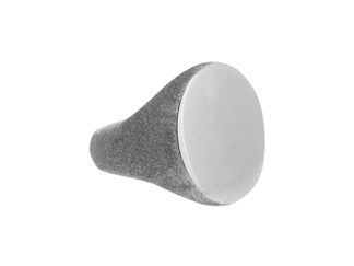 gents 9ct white gold signet ring