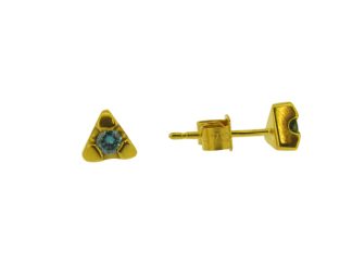 18CT BLUE DIAMOND STUDS