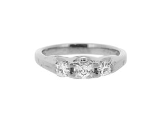 Platinum Three Stone 0.35ct