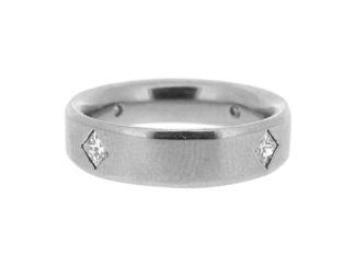 Platinum Diamond set band