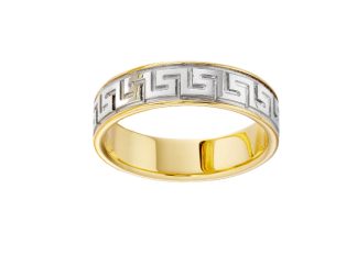 18ct Greek Key Design Ring