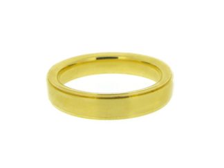 18ct Yellow Gold 4mm Flat Court