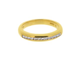 18ct Rose Gold Half Eternity 0.13ct