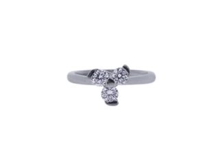 Platinum Three Stone Ring