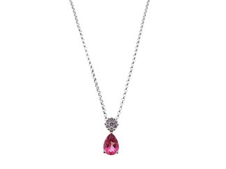 pink topaz and diamond pendant