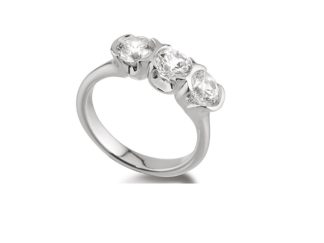 Platinum Trilogy Ring 1.04ct
