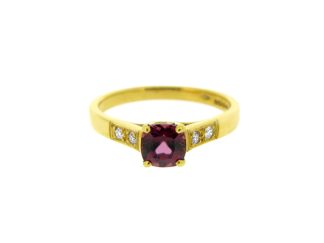 18ct Yellow Gold Rhodolite Ring