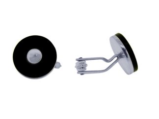 Silver and Onyx Cufflinks