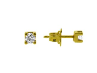 18ct Yellow Gold Diamond Studs 0.36ct