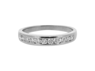 18ct brilliant cut half eternity 0.33ct