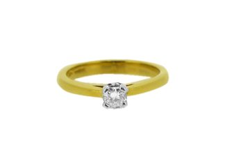 18ct Solitaire 0.17ct