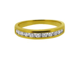 18ct Yellow Gold  Half Eternity 0.33ct