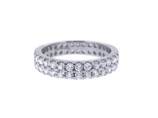 Platinum Double Row Full Eternity 1.50ct