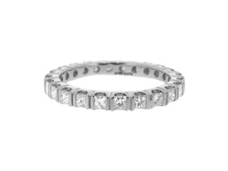 Platinum Princess Cut Full Eternity 1ct