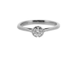 platinum solitaire 0.28ct