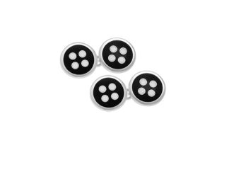 Black Enamel Cufflinks
