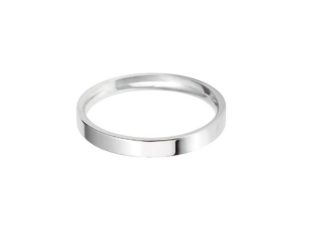 silver 3mm Flat Court