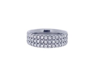 Palladium Tripple Row Half Eternity 1.05ct