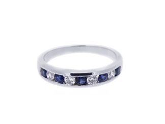 18ct White Gold Half Eternity 0.22ct Total