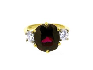 18ct Gold Red Spinel Ring