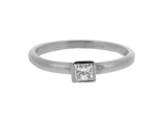 Platinum Princess Cut Solitaire