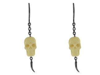moose antler Skull earrings