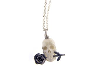 Moose Antler Skull Pendant