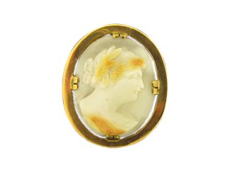9ct cameo brooch