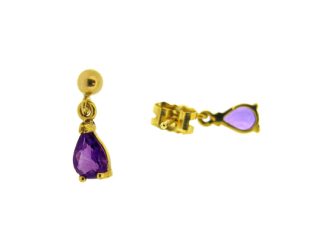 9ct Amethyst Earrings