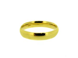 18ct Yellow Gold 4mm Court