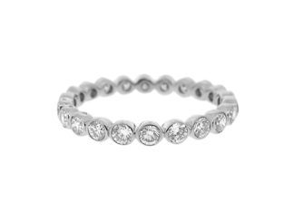 platinum rubover eternity 1ct