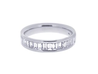 Platinum Baguette Half Eternity 0.76ct