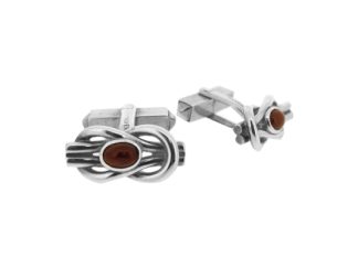 Silver Ruby Cufflinks