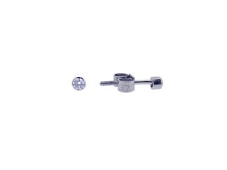 9ct White Gold Diamond Studs 0.15ct
