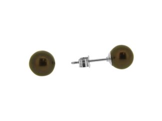18CT WHITE GOLD PEARL STUDS
