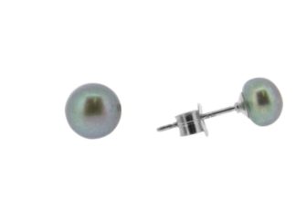 5mm grey pearl studs