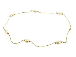 9ct Yellow Gold Pearl Necklace