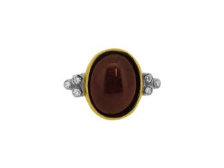 handmade ruby and diamond ring