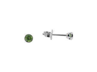 3mm Peridot earrings