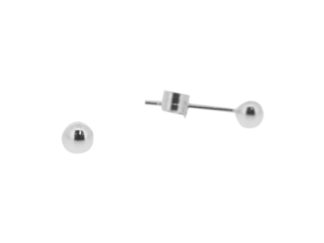 Silver 4mm ball studs