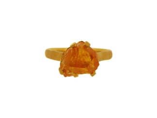 handmade spessartine garnet ring