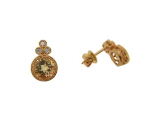 Rose Gold Morganite Earrings