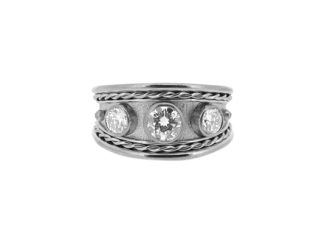 Handmade Etruscan Ring 0.83ct
