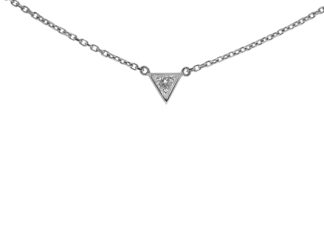 triangular diamond necklace